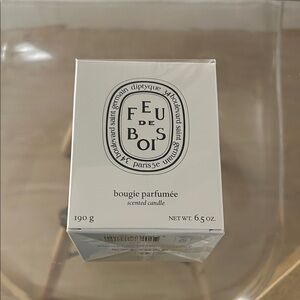 Diptyque Feu de Bois Candle in White and Black